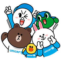 公式スタンプ::LINE X UNICEF スペシャルエディション
