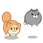 人気スタンプ特集::ボンレス犬とボンレス猫 む～ぶ