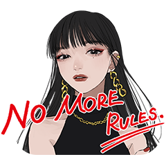 隠し無料スタンプ::KATE NO MORE RULES.