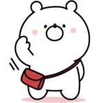 限定無料スタンプ::ガーリーくまさん×ヤフージャパン