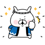 限定無料スタンプ::chocoZAP×ゆるうさぎ
