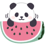 限定無料スタンプ::もふもふパンダンミニの夏休み★気遣い敬語