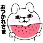 限定無料スタンプ::使いやすい♪うさぎ&くま100%