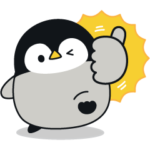 隠し無料スタンプ::心くばりペンギン × LINE NEWS