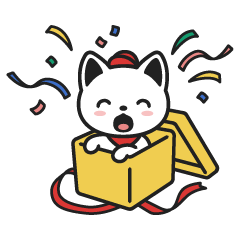 隠し無料スタンプ::出前にゃんスタンプ~冬~ 隠し無料スタンプ::出前にゃんスタンプ~冬~