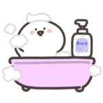 限定無料スタンプ::動く！お文具さん×かおたん【無料】