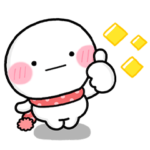 限定無料スタンプ::冬＆年末年始のやさしい敬語♡しろまる