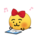 限定無料スタンプ::えもじの子（仮）なかよしスタンプ