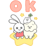 隠し無料スタンプ::ミミちゃん×もっさりもさお 隠し無料スタンプ::ミミちゃん×もっさりもさお